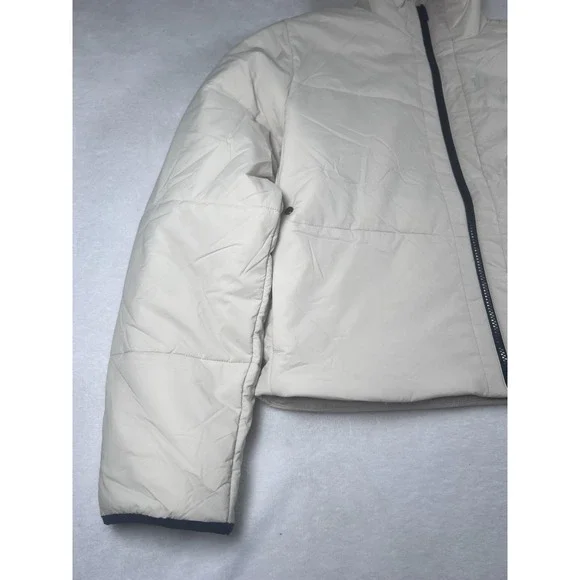 Vuori Jacket Women's Small White Primaloft Insulated Full Zip Puffer Winter Warm - Picture 2 of 16